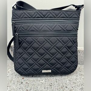 Vera Bradley Triple Zip Hipster Crossbody
Bag in black